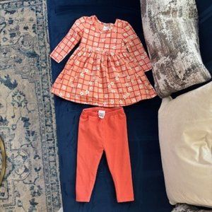 Hanna Andersson Baby Skater Dress & Leggings Set